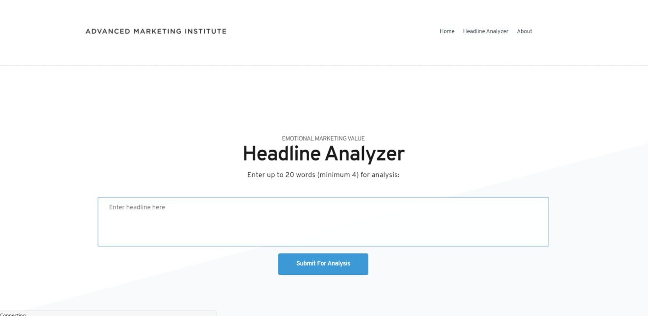 advanced marketing institute emotional headline analyzer